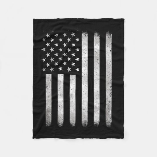 7月の愛国的7月4日米国国旗 フリースブランケット (正面)