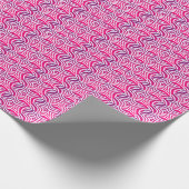 7月の慈悲のピンクの10月のクリスマス ラッピングペーパー (角)