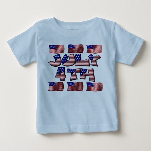 7月の旗の第4 ベビーTシャツ (正面)