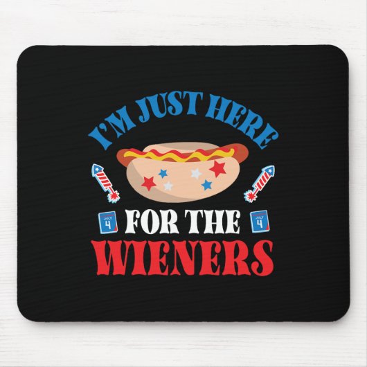 7月の日の幸せ4日私はTのためにここに来ている マウスパッド (正面)