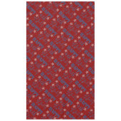 7月の星と縞の文字愛国 テーブルクロス (正面)