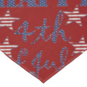 7月の星と縞の文字愛国 テーブルクロス (アングル)