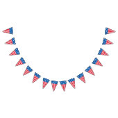 7月の星条旗の旗の第4 バンティングフラッグ (全)