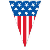 7月の星条旗の旗の第4 バンティングフラッグ (第3の旗)