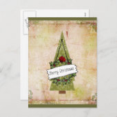 7月の木のクリスマス シーズンポストカード (正面/裏面)