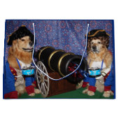 7月の植民地の住民のドラマーのゴールデン・リトリーバー第4 ラージペーパーバッグ (正面)