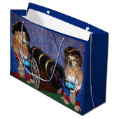 7月の植民地の住民のドラマーのゴールデン・リトリーバー第4 ラージペーパーバッグ (正面アングル)