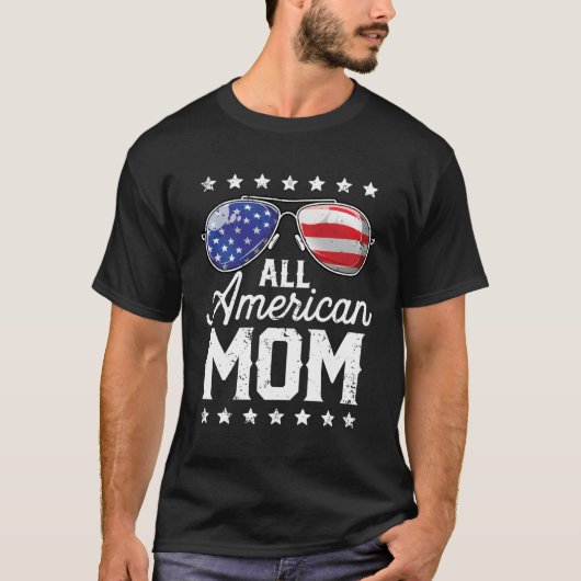 7月の母の日サングラスの全米の母の4th tシャツ (正面)