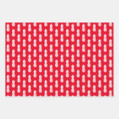 7月の熱帯クリスマスのパイナップルプリント カスタム ラッピングペーパーシート (正面3)