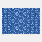 7月の熱帯クリスマスサンドドルビーチシェル ラッピングペーパーシート (正面2)