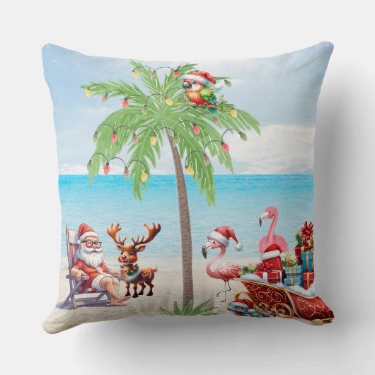 7月の熱帯サマービーブクリスマスパーティー クッション (裏面)