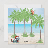 7月の熱帯サマービーブクリスマスパーティー シーズンカード (裏面)