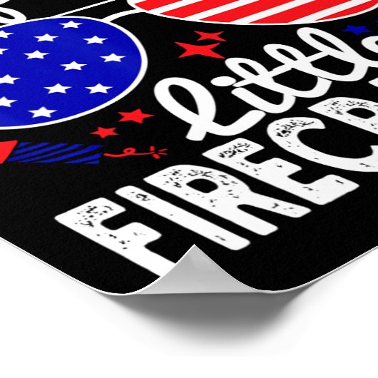 7月の父の小さなおもしろい爆竹の4番目の ポスター (角)