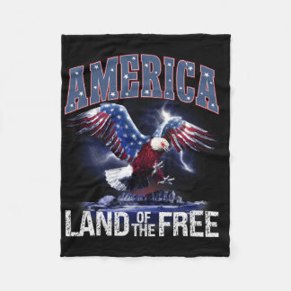 7月の独立の自由な4thのアメリカの土地 フリースブランケット