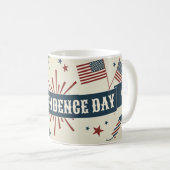 7月の独立愛国米国マグ第4位 コーヒーマグカップ (正面右)