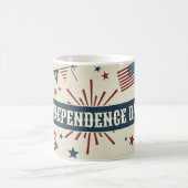 7月の独立愛国米国マグ第4位 コーヒーマグカップ (中央)
