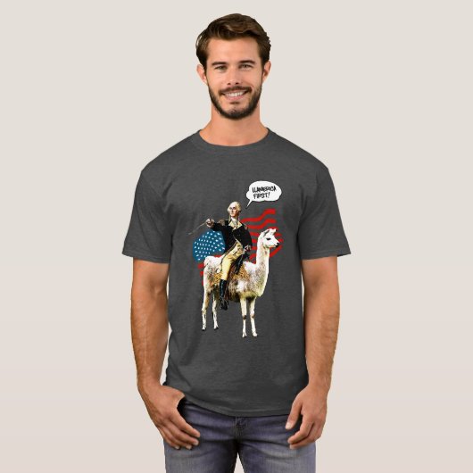 7月の独立記念日おもしろいなLlアメリカのギフトの第4 Tシャツ (正面フル)