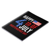 7月の独立記念日の幸せな4日 ノートブック (左側)