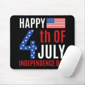 7月の独立記念日の幸せな4日 マウスパッド (マウス)