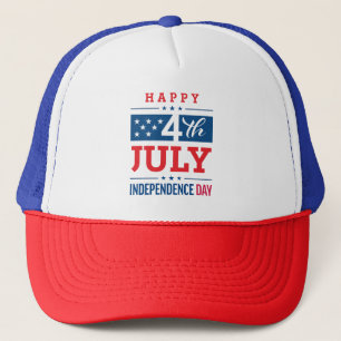 7月の独立記念日の幸せ4日 キャップ