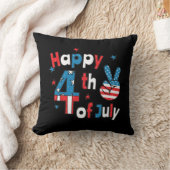 7月の独立記念日の幸せ4日 クッション (ブランケット)