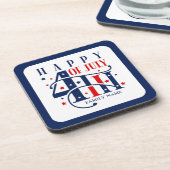 7月の独立記念日の幸せ4日 コースター (左側)