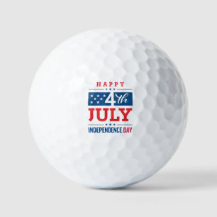 7月の独立記念日の幸せ4日 ゴルフボール