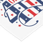 7月の独立記念日の幸せ4日 ロングテーブルランナー (コーナー)