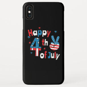 7月の独立記念日の幸せ4日 iPhone XS MAXケース