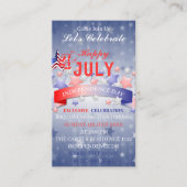 7月の独立記念日の愛国の4日目  エンクロージャーカード (正面)