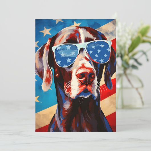 7月の独立記念日の短いポインタ シーズンカード (スタンド正面)