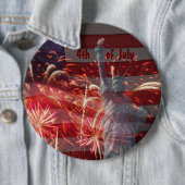 7月の独立記念日の4番目にパーソナライズ 缶バッジ (インサイチュ)