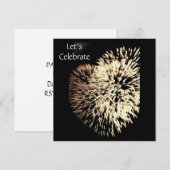 **7月の独立記念日パーティーにご招待** 招待状 (正面/裏面)