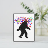 7月の独立記念日ビッグフット狩り・花火 ポストカード (スタンド正面)