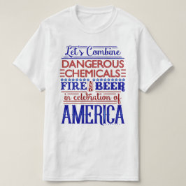 7月の独立記念日ビール花火のおもしろいな第4 Tシャツ