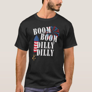 7月の独立DillyのDillyのおもしろいなメンズの4tth Tシャツ