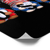 7月の男の子4日の格言愛国的な格言アメリカ ポスター (角)