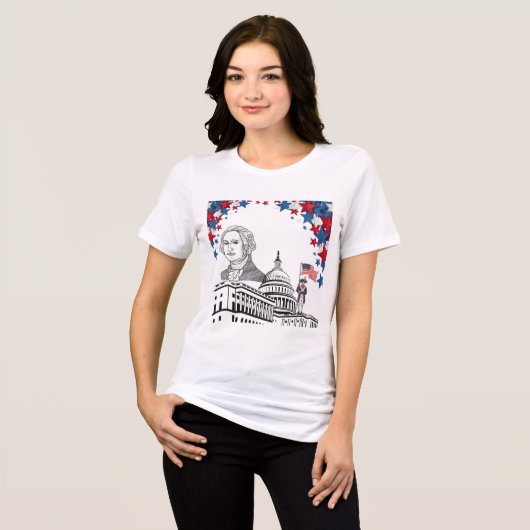 7月の白い輝き トライブレンドTシャツ (正面全面)