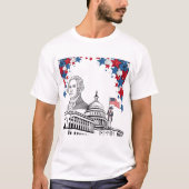 7月の白い輝き Tシャツ (正面)