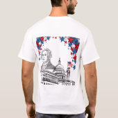 7月の白い輝き Tシャツ (裏面)