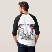 7月の白い輝き Tシャツ (裏面フル)