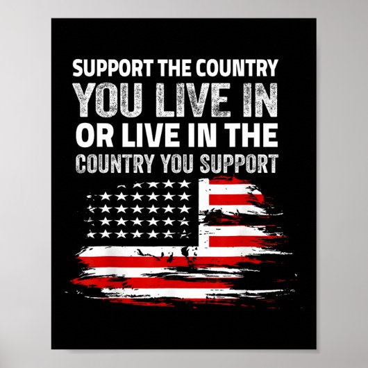 7月の第4フラグあなたが住んでいる国をサポート1 ポスター (正面)