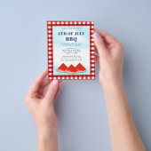 7月の第4予算BBQ招待状 チラシ (手)