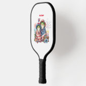 7月の第4回「ホッピー」 7月の独立記念日カエルデザイン ピックルボールラケット (左)