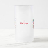 7月の第4回「ホッピー」 7月の独立記念日カエルデザイン フロストグラスビールジョッキ (中央)