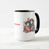 7月の第4回「ホッピー」 7月の独立記念日カエルデザイン マグカップ (正面右)