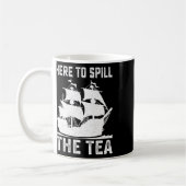 7月の米国の愛国者おもしろいの4日にお茶をこぼすために コーヒーマグカップ (左)