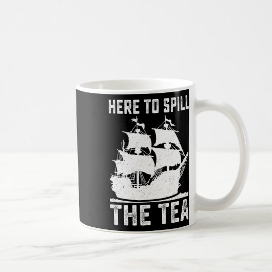 7月の米国の愛国者おもしろいの4日にお茶をこぼすために コーヒーマグカップ (右)
