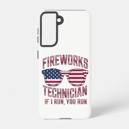 7月の米国の消防士おもしろい士 SAMSUNG GALAXYケース (裏面)