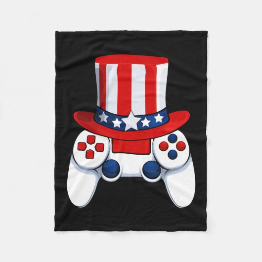 7月の米国のAmerican Hat 4thコントローラー フリースブランケット (正面)